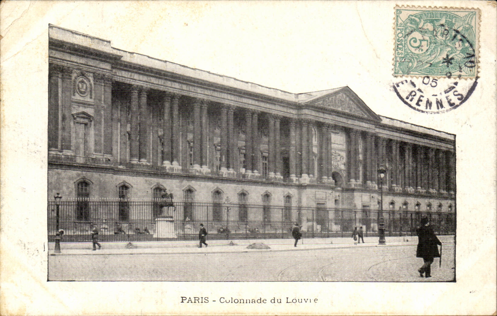 Paris CPA Colonnade du Louvre