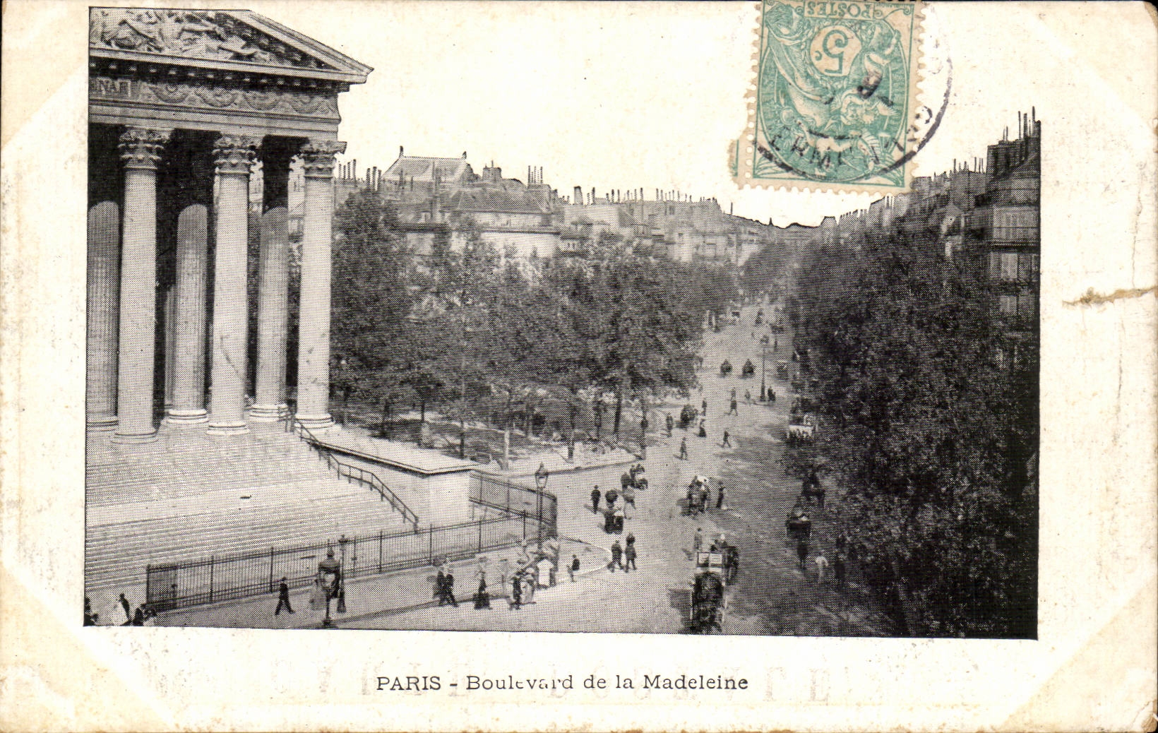 Paris CPA Boulevard of the Madeleine