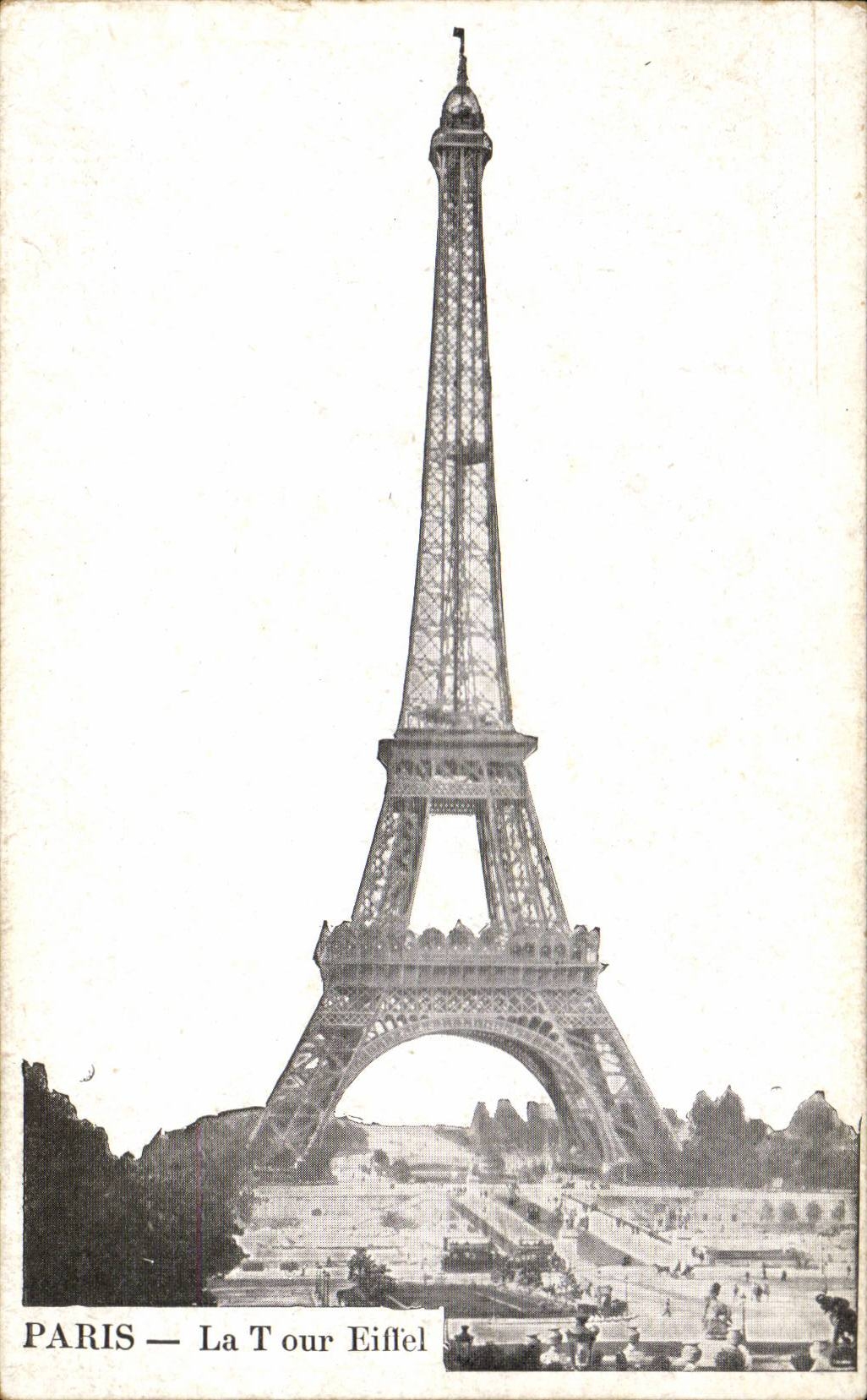 Paris CPA Eiffel Tower