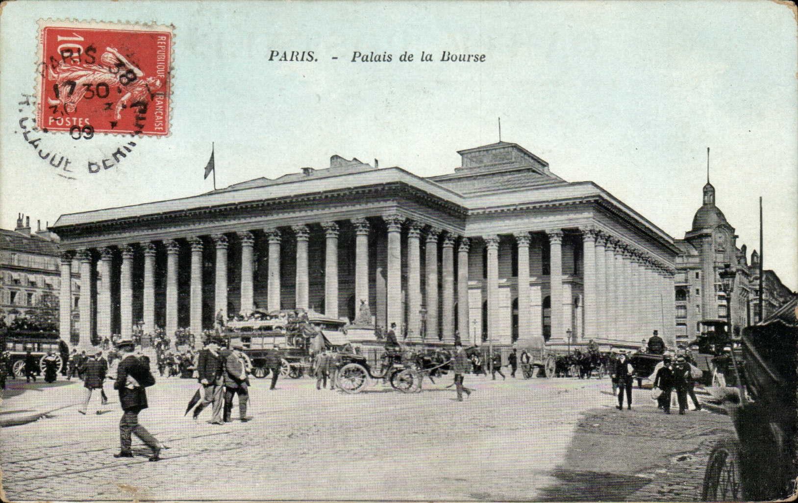 Paris CPA palate of the Stock Exchange