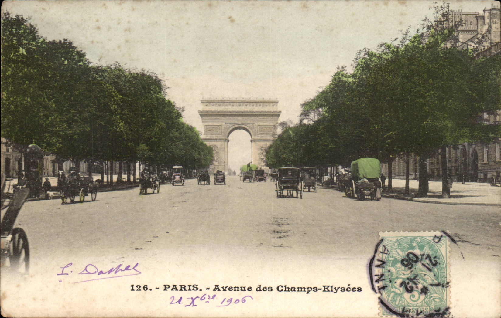 Paris CPA Which occurred of the Champs Elysees