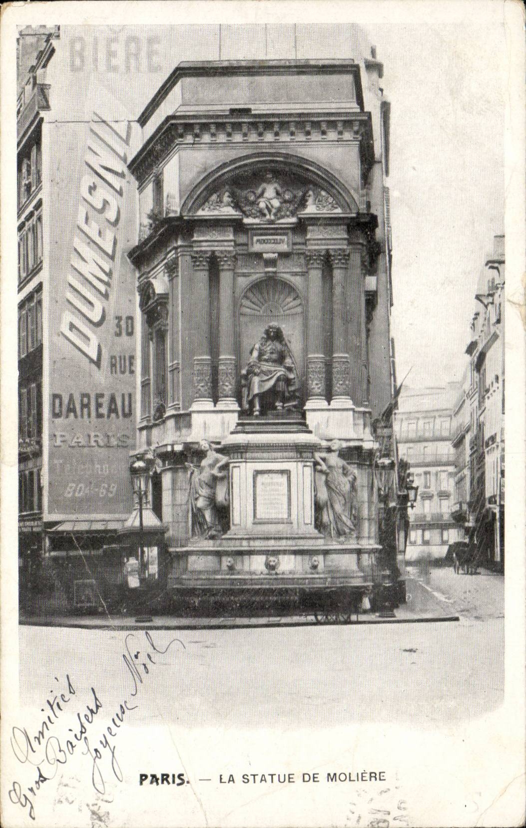Paris CPA La statue de Moliere