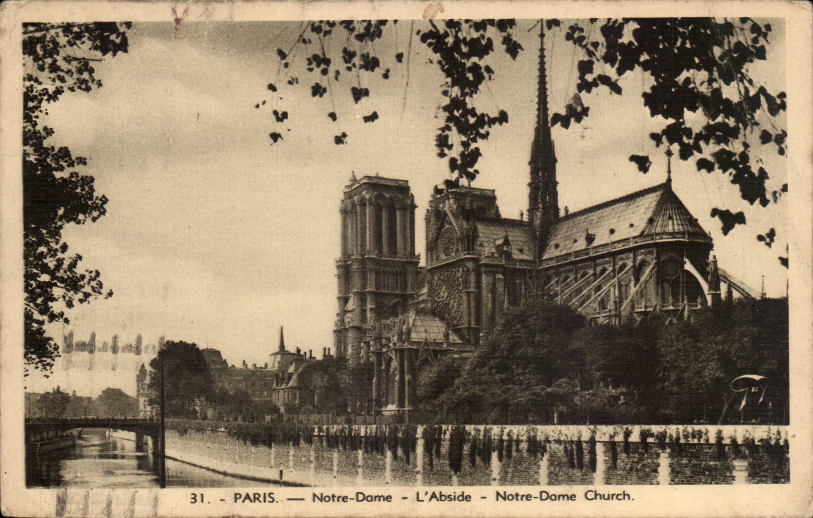 Paris CPA Eglise Notre Dame Abside