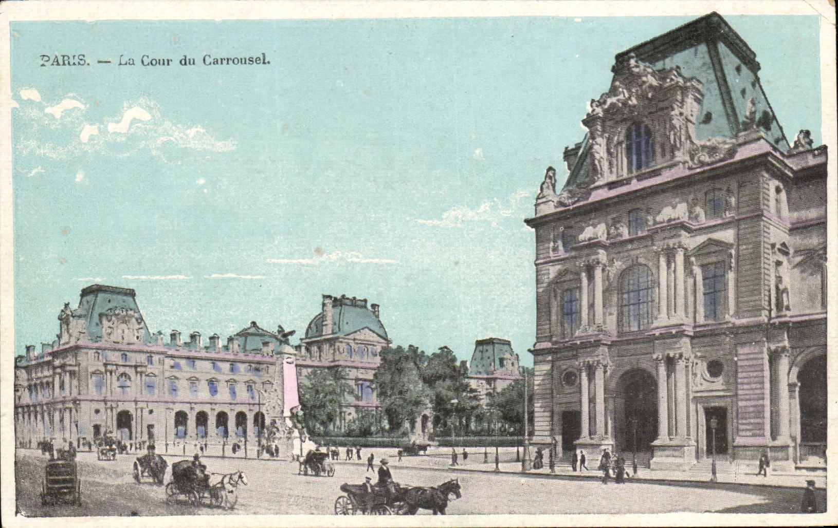 Paris CPA Cour du Carrousel