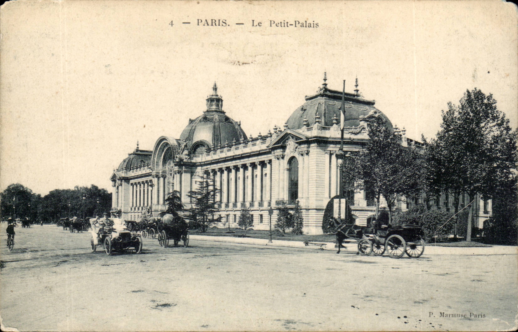 Paris CPA the small palace (automobile)