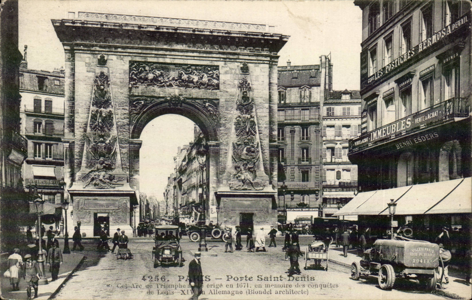 Paris CPA Gate Saint Denis
