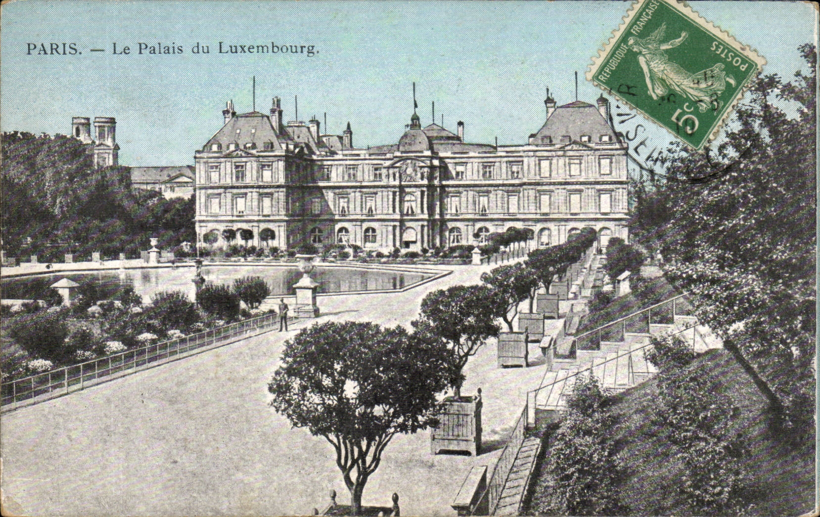 Paris CPA Garden of Luxembourg