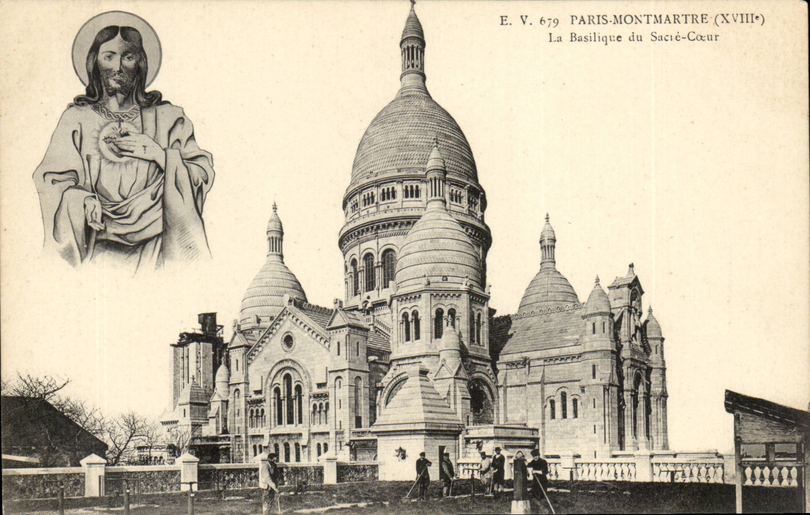 Paris CPA Montmartre La basilique du SAcre Coeur