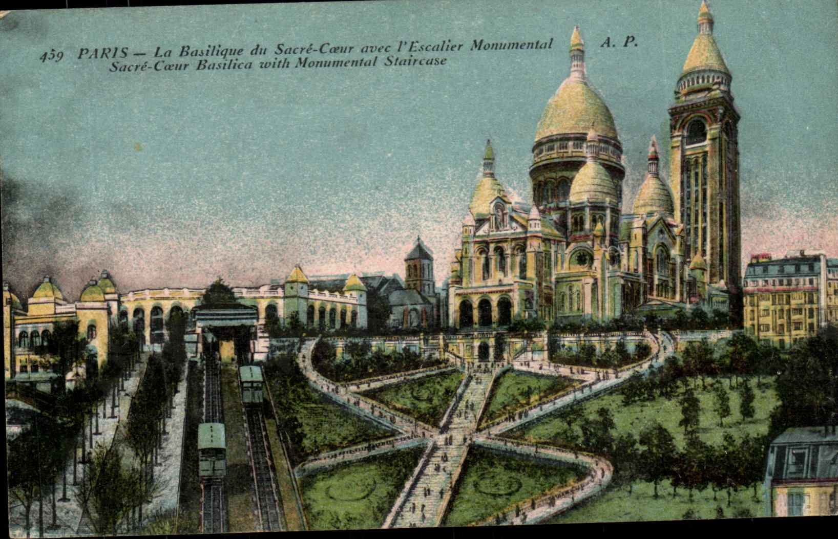 Paris CPA Montmartre La basilique du Sacre Coeur