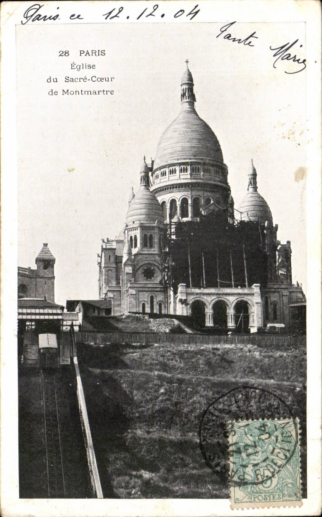 Paris CPA Montmartre La basilique du Sacre Coeur Eglise