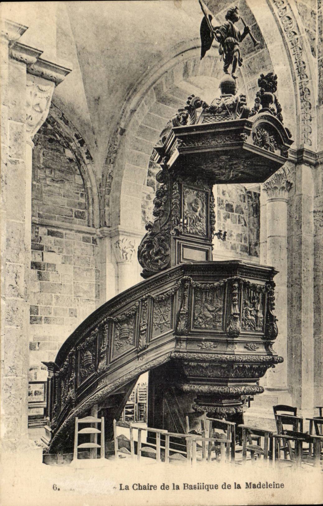 Paris CPA la chaire de la basilique de la madeleine