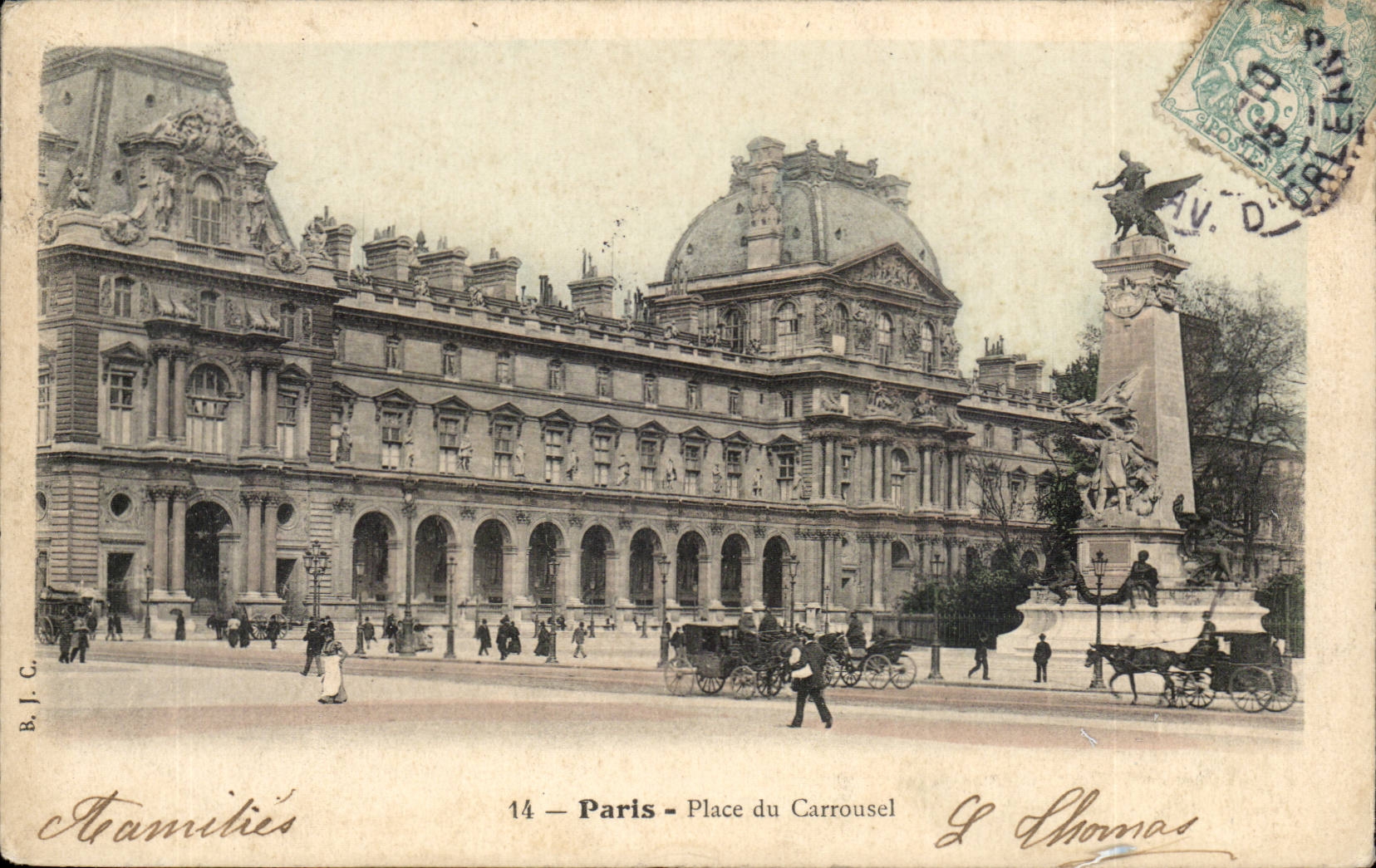 Paris CPA place du Carrousel