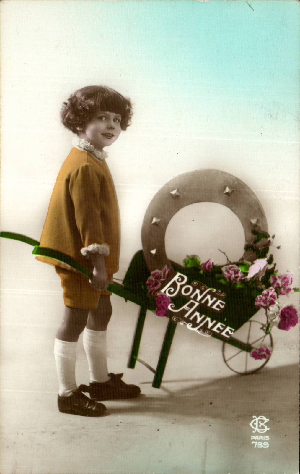 CPA Fantasy Child Boy Happy New Year