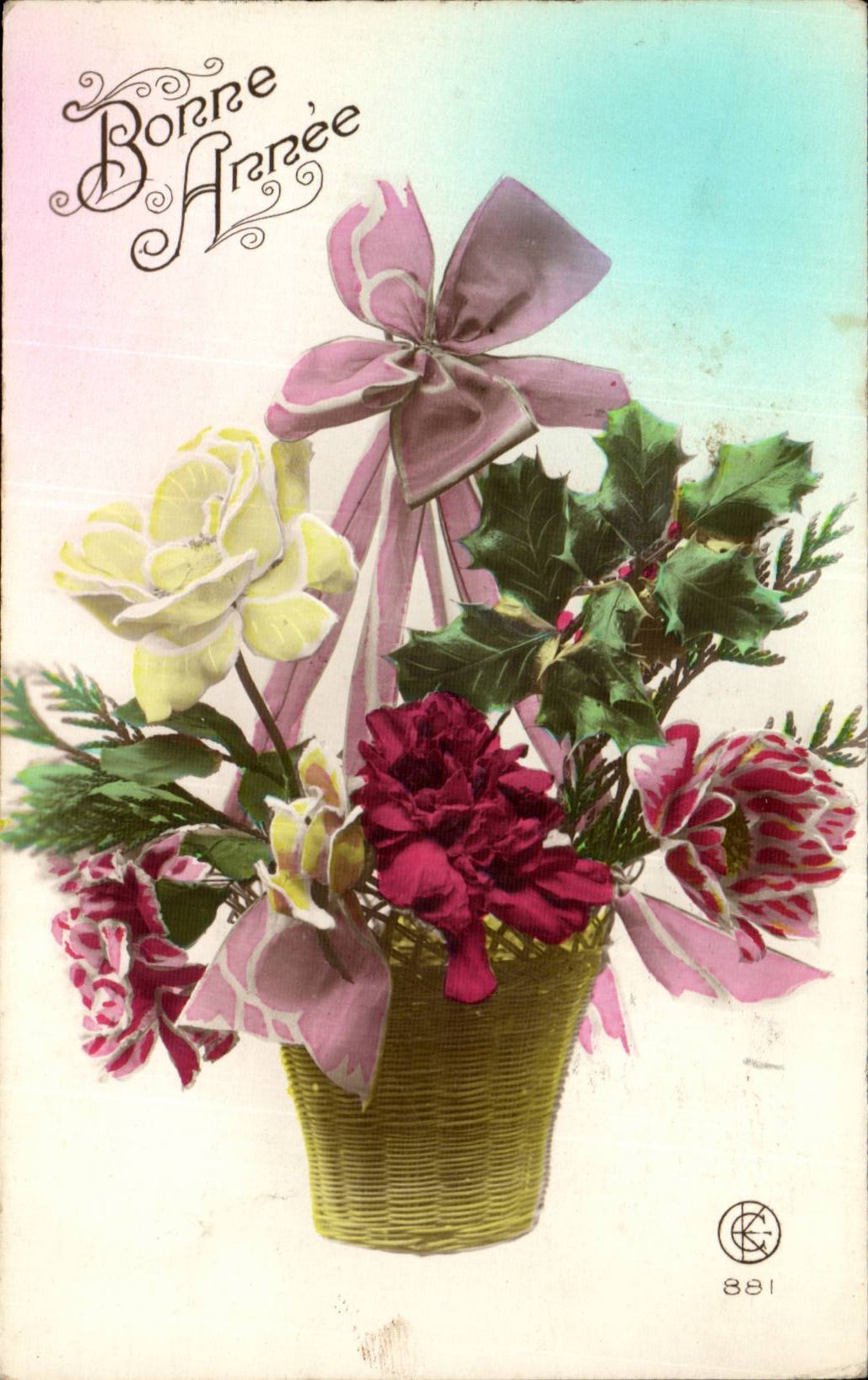 CPA Fantaisie Bonne annee