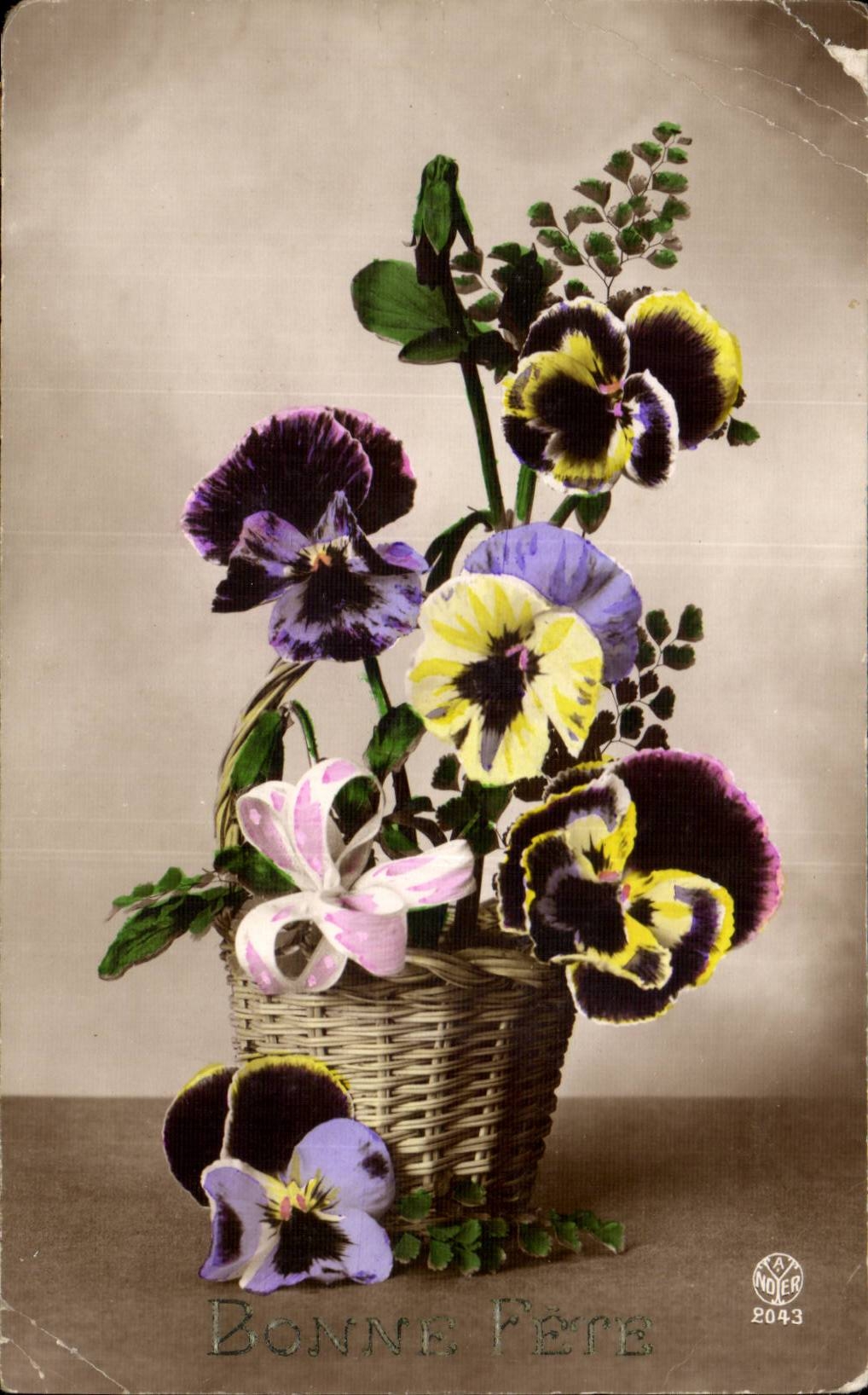 CPA gute Phantasie feiert Fleurs