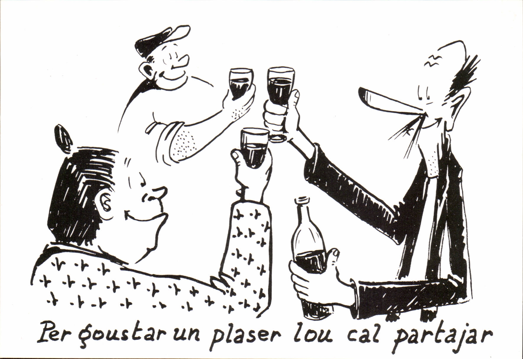 CPM Humour Dessin de Charles Mouly Pour apprecier un plaisir il faut le partager