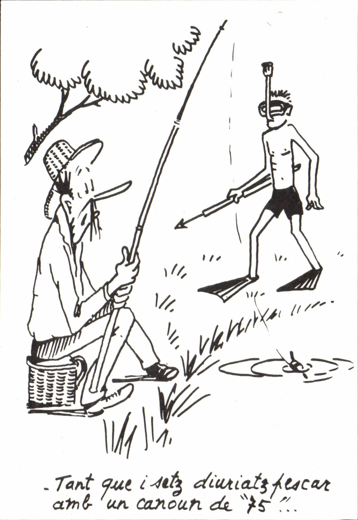 CPM Humour Dessin de Charles Mouly Sports aquatiques