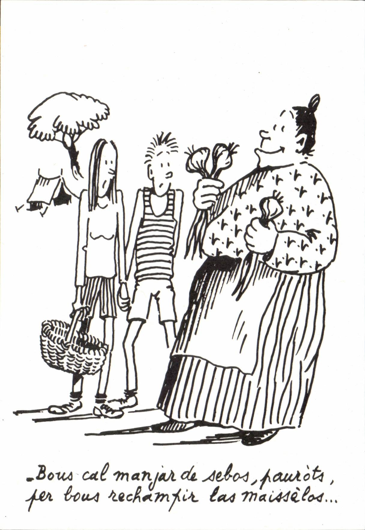 CPM Humour Dessin de Charles Mouly Retour a la nature