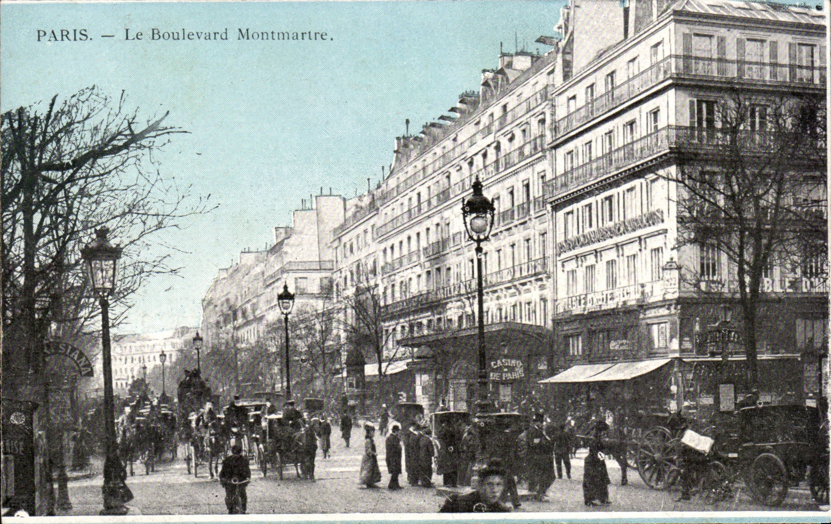 Paris CPA Le boulevard Montmartre