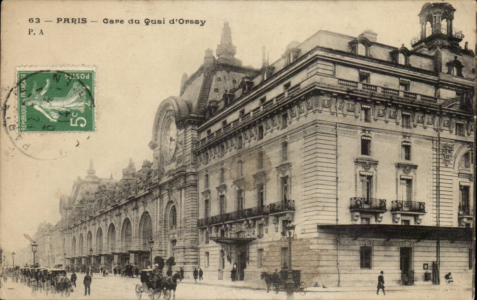 Paris CPA Parks quay of Orsay