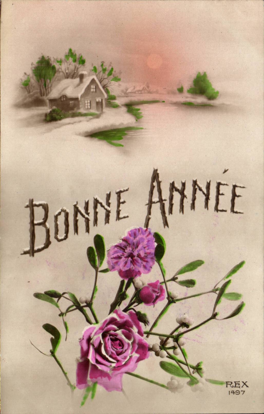 CPA Fantaisie Bonne annee