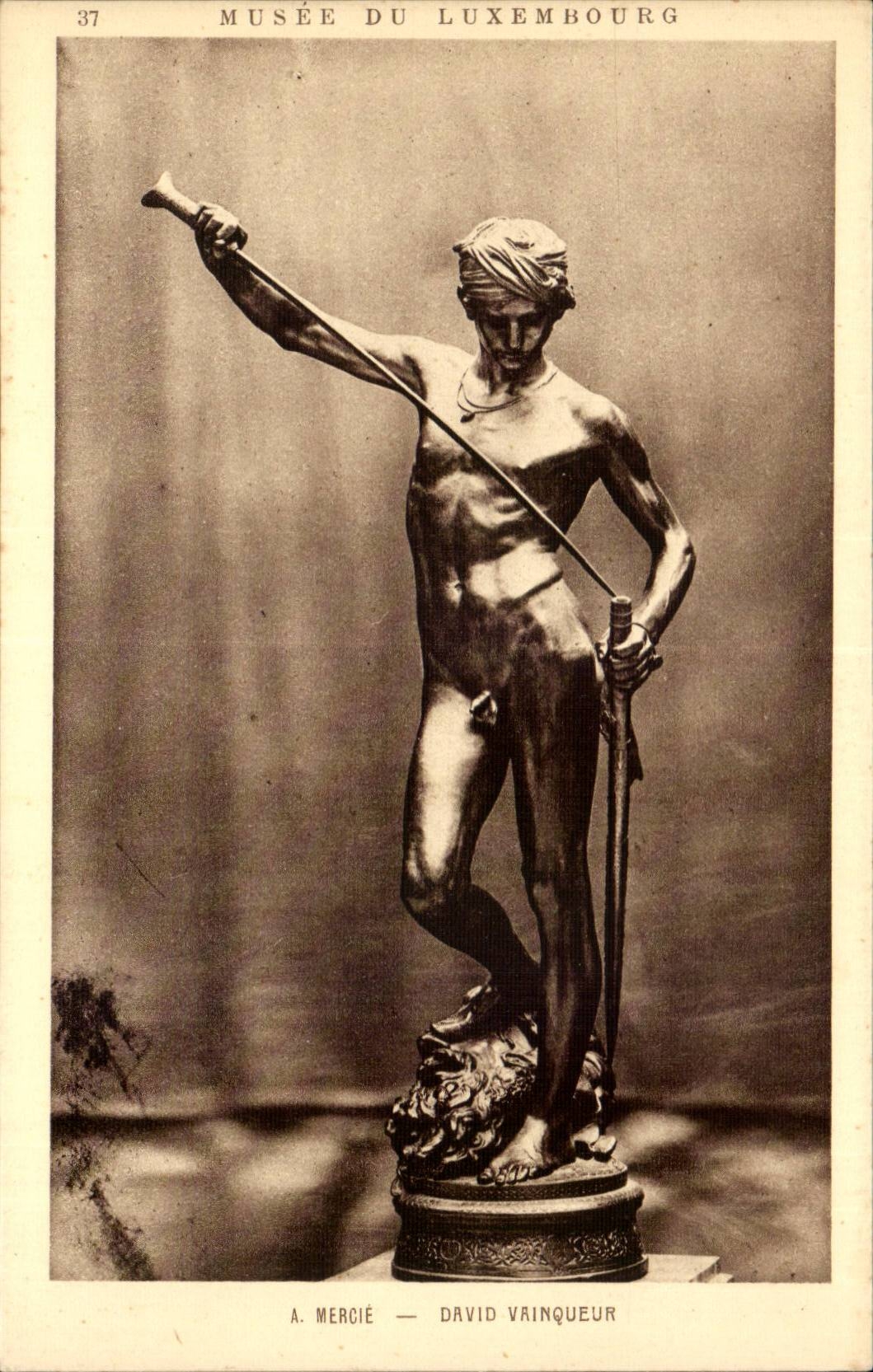 Paris-Museum von Luxemburg CPA Mercie siegreicher David