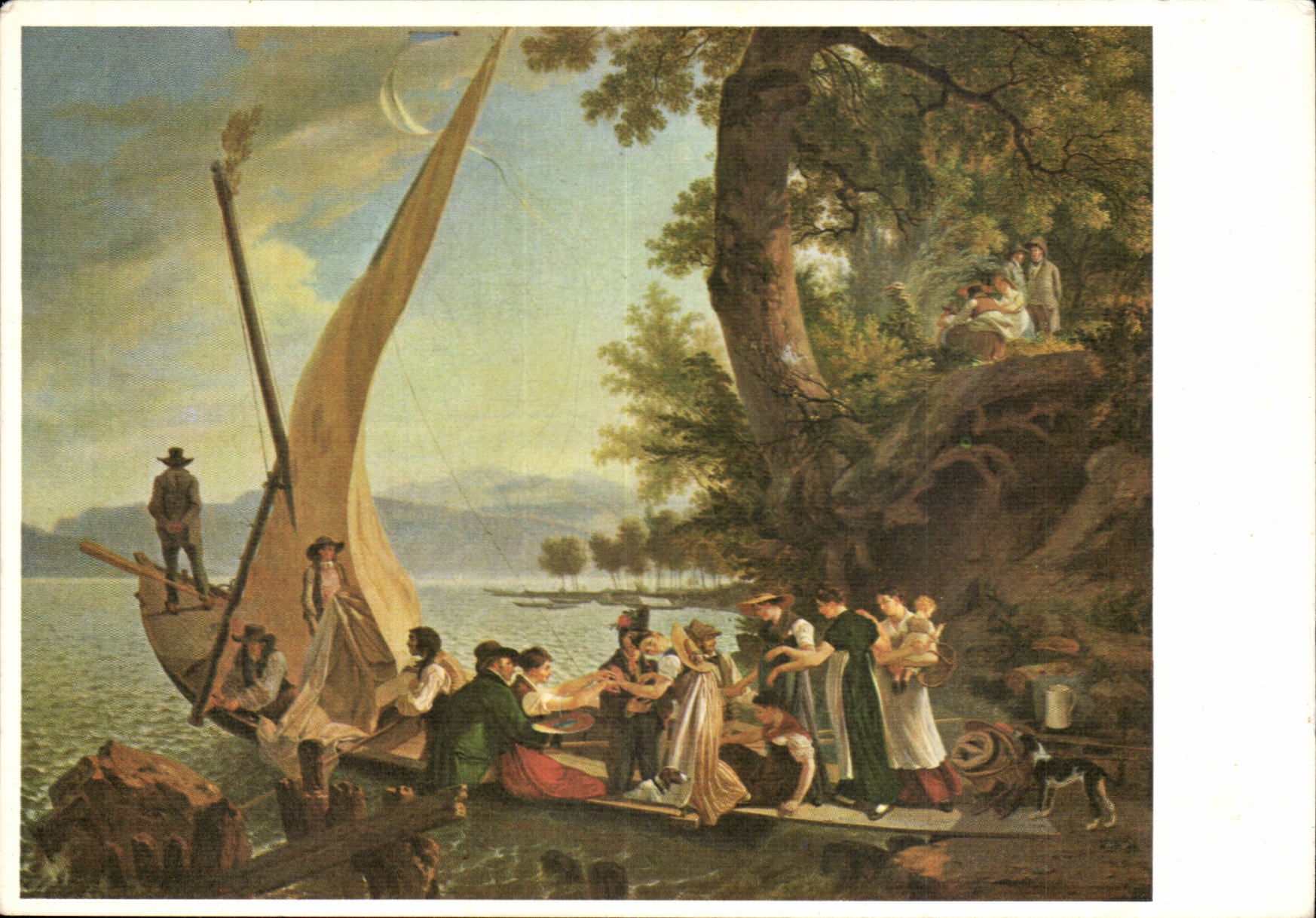 Aide suisse aux tuberculeux CPM Adam Wolfgang Toepfler L'embarquement de la noce Viaggio di Noze