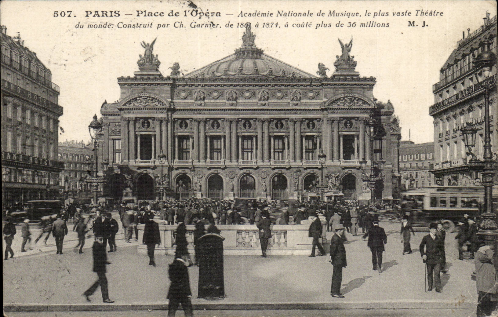 Paris CPA Place de l'opera Academie Nationale de musique