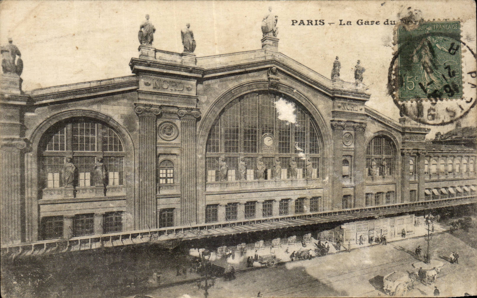 Paris CPA Train station of North