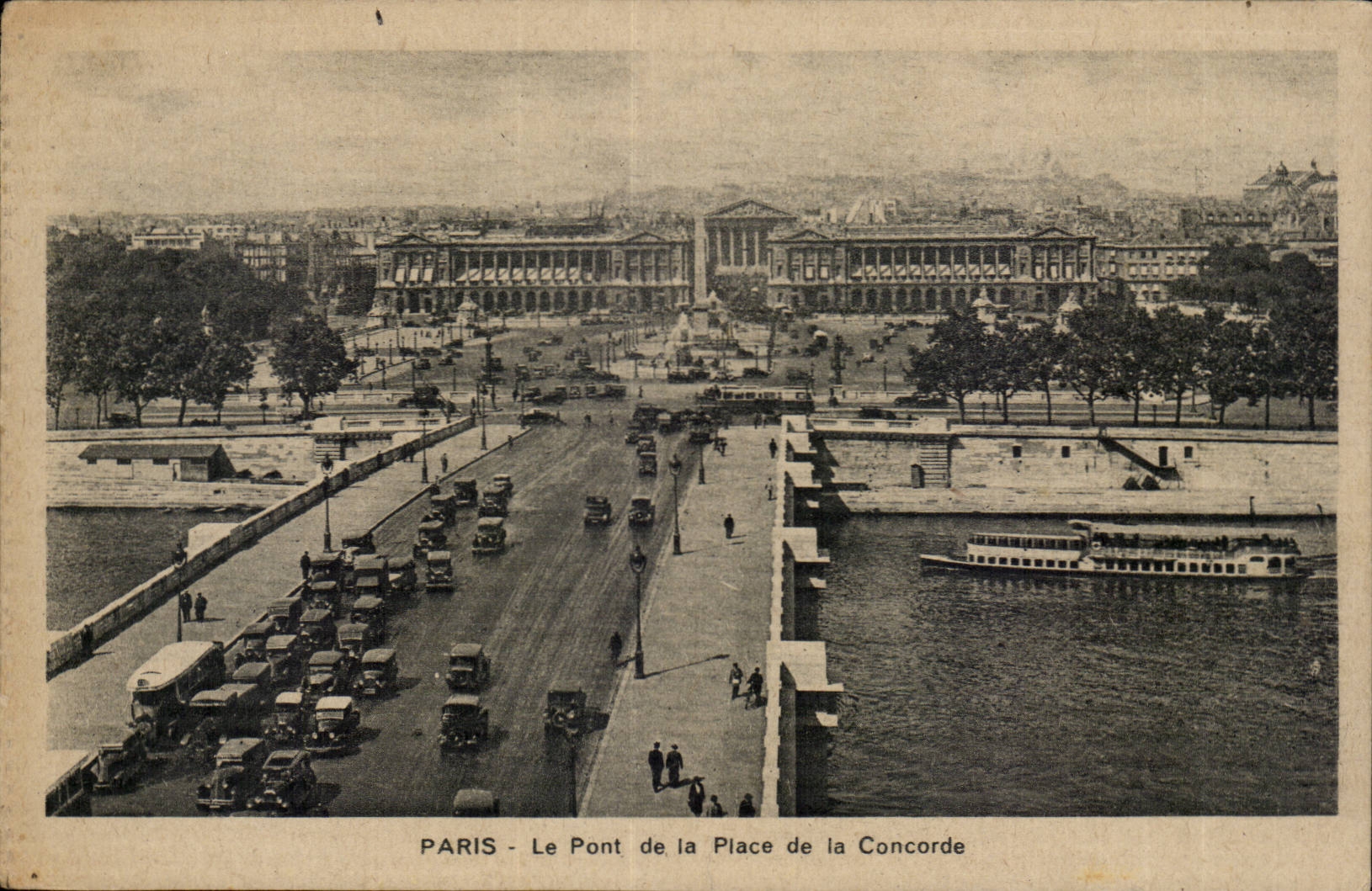 Paris CPA Le pont de la Place de la Concorde