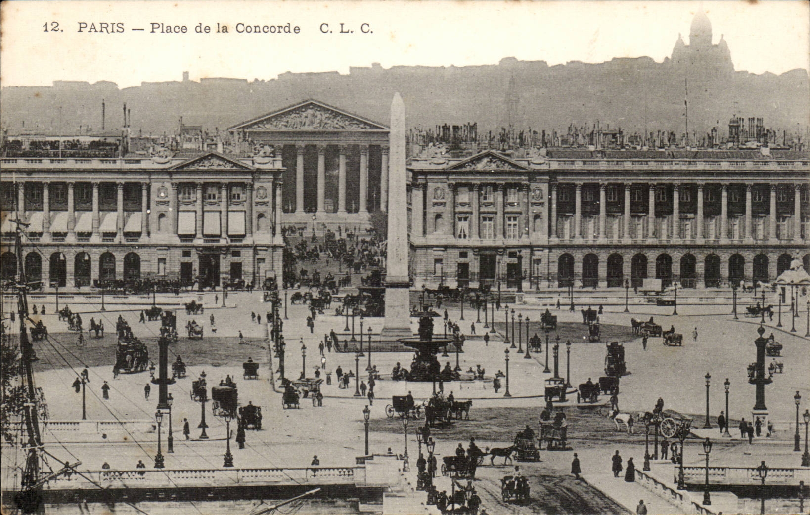 Paris CPA Place de la concorde