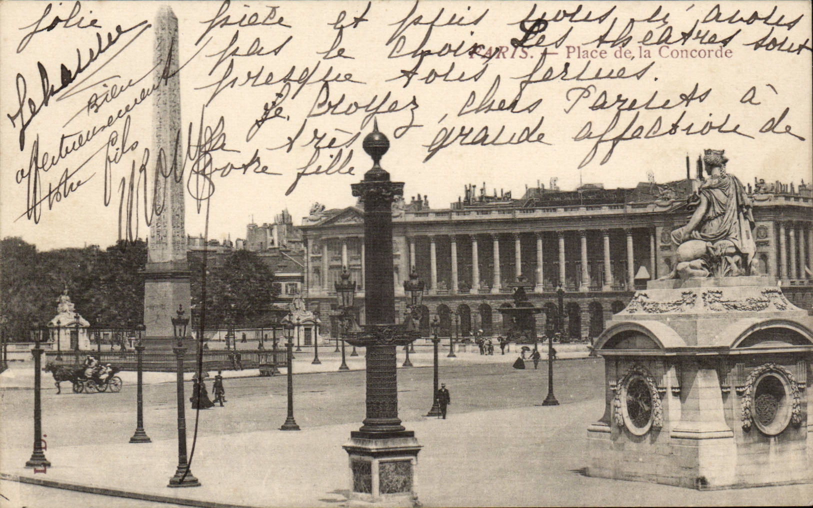 Paris CPA Place de la Concorde
