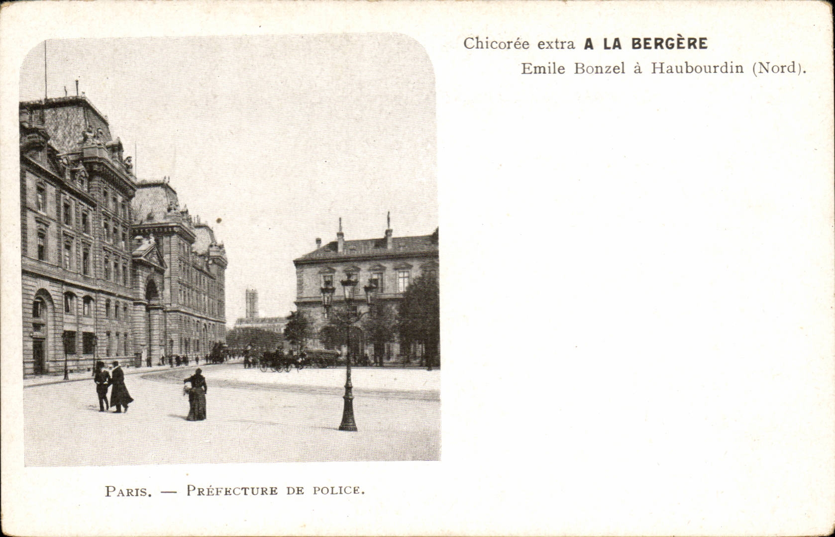 Paris CPA Prefecture de police A La Bergere (bonzel Haubourdin)