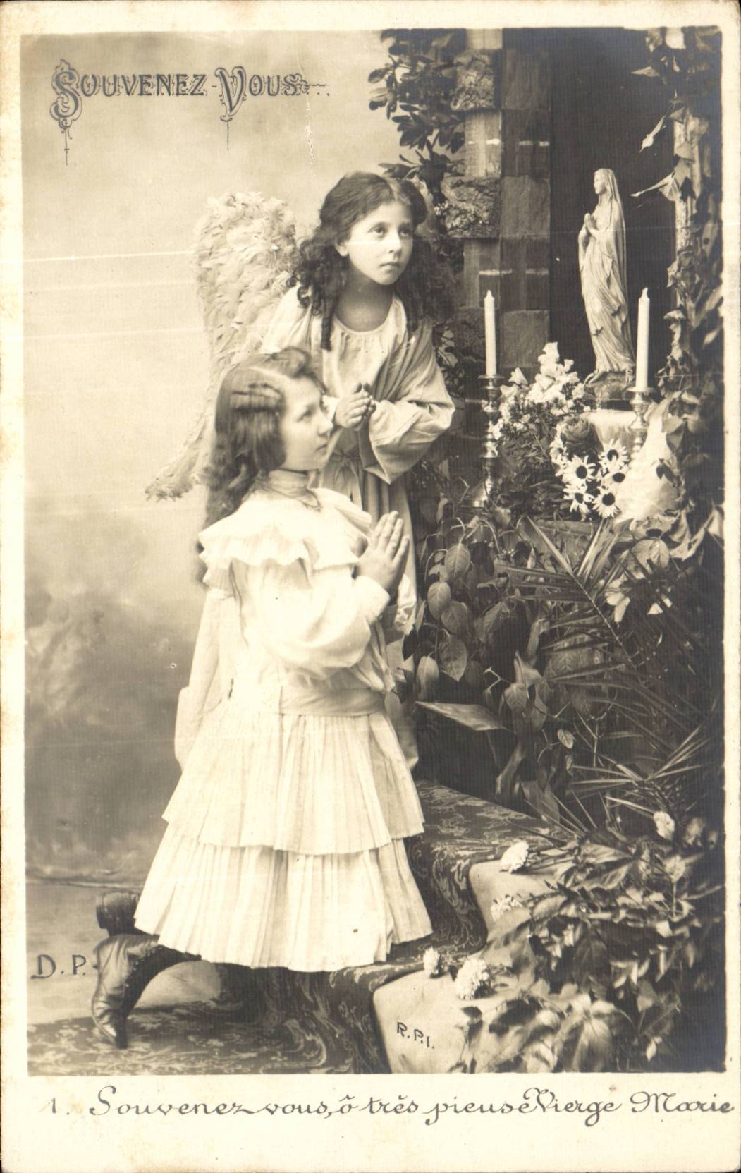 CPA Fantasy Children Remember (angel angel)