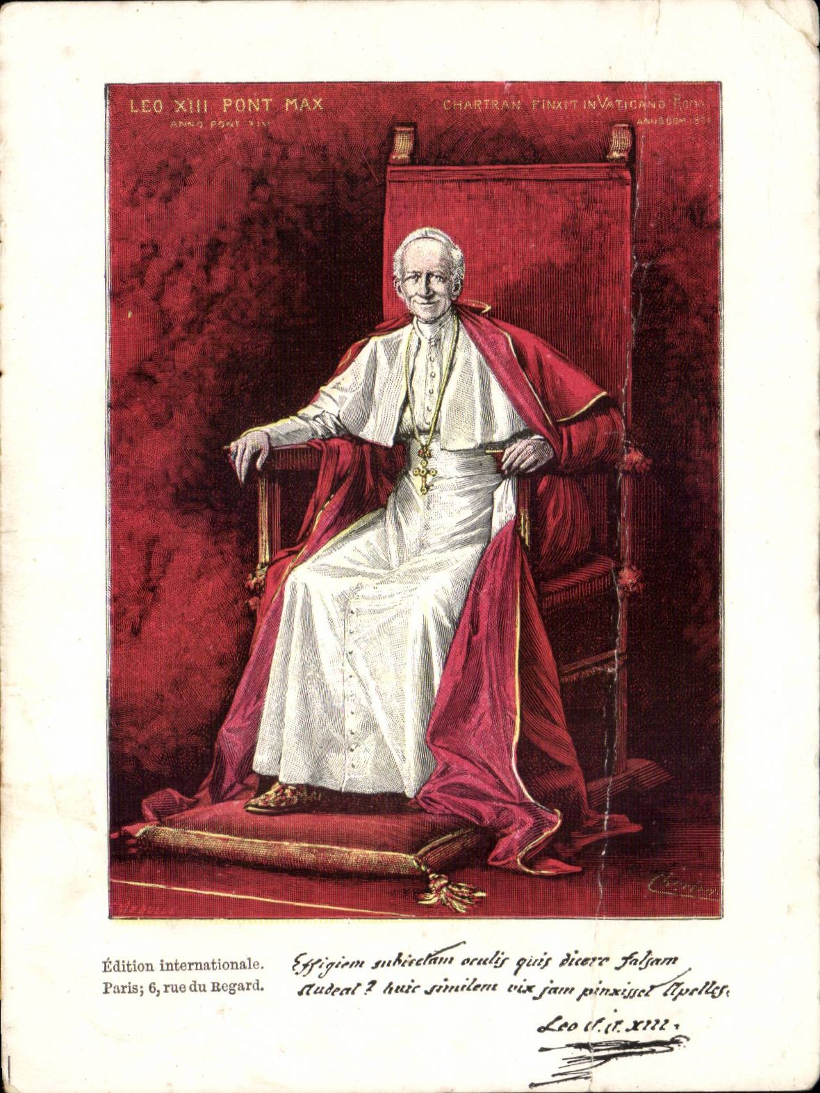 CPA Pope Pope Leo XIII