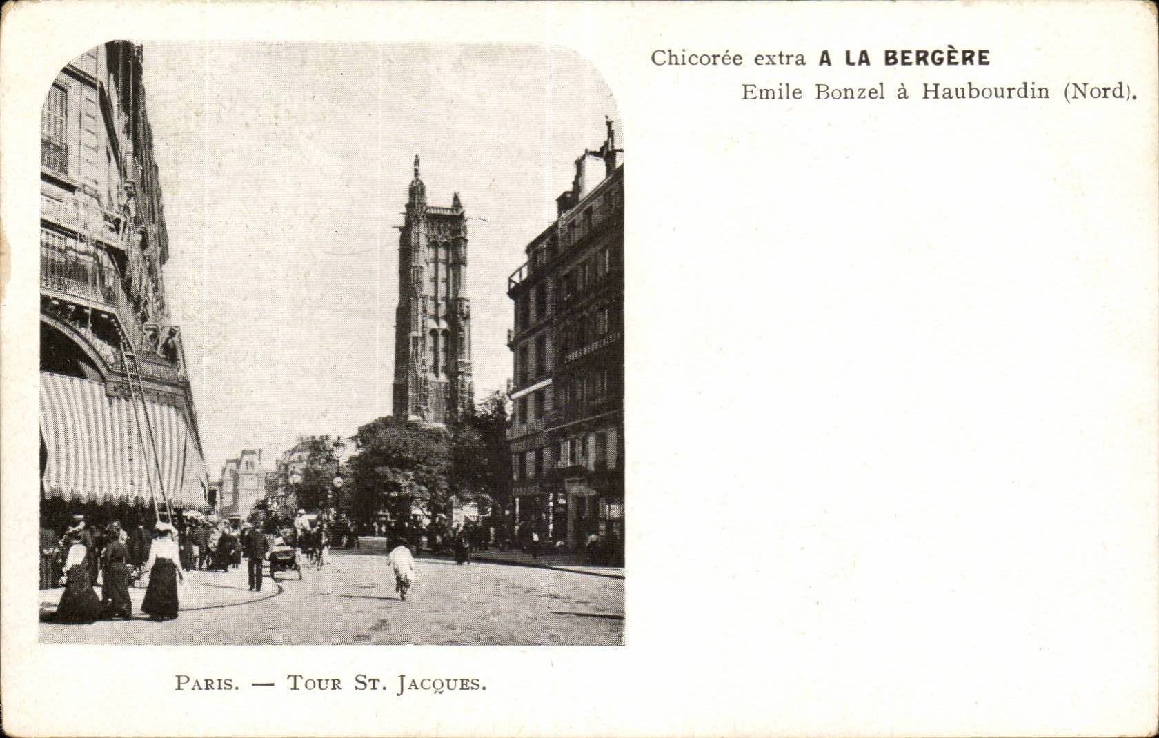 Paris Chicoree a la Bergere CPA Paris Tour Saint Jacques