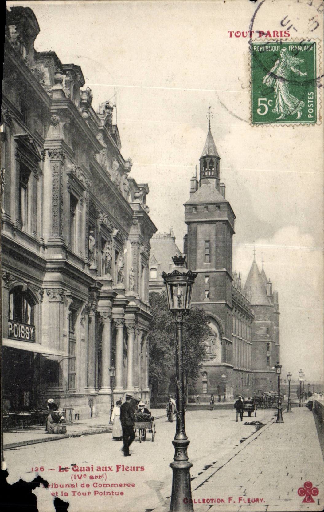 Paris CPA Le quai aux fleurs