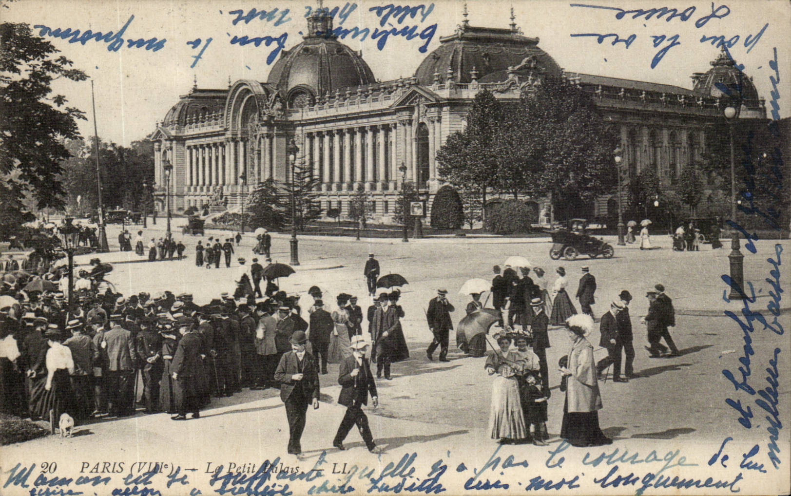 Paris CPA the small palace (barouches exposure 1900)