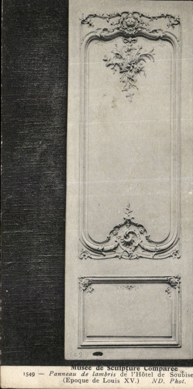 Museum Paris-CPA der Skulptur comparee Verkleidung des Umsaumens vom Hotel von Soubisse