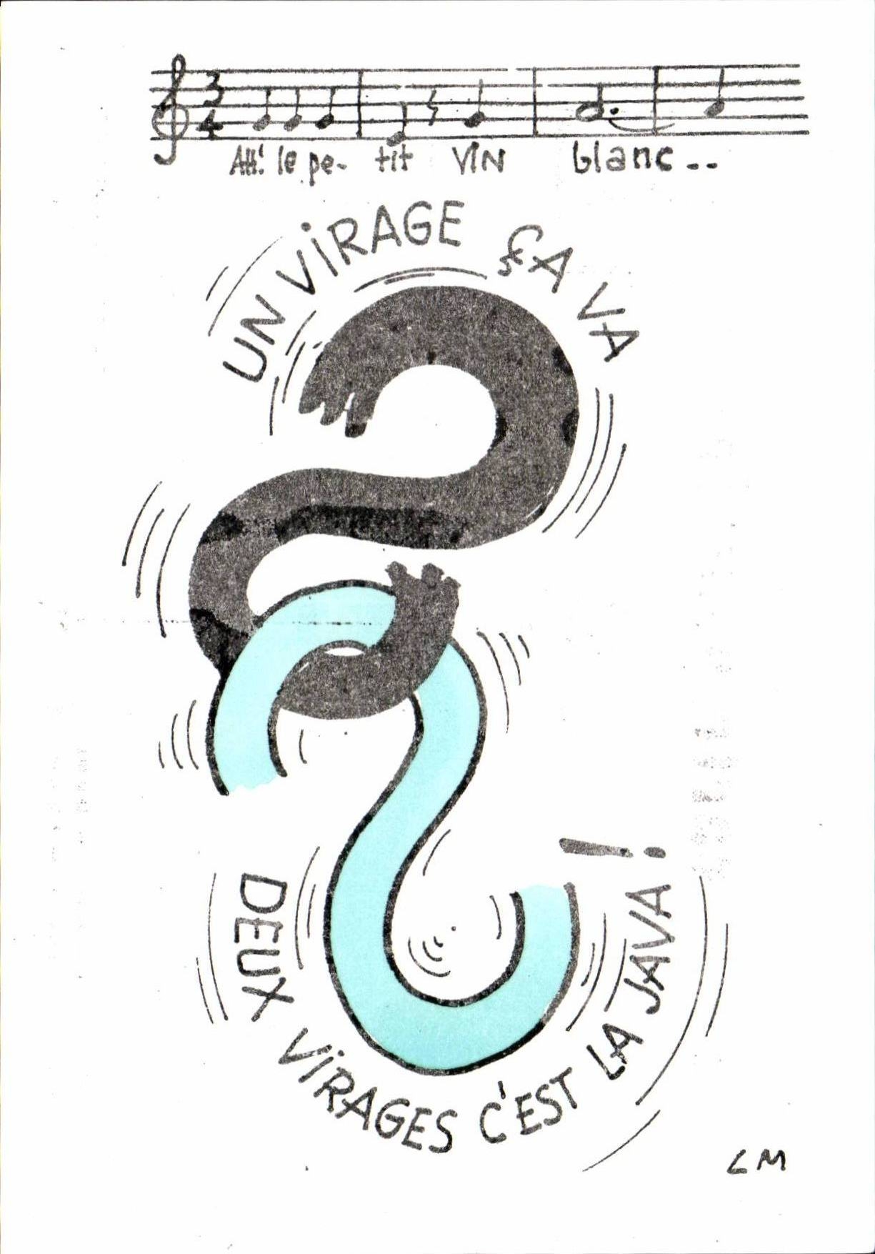 CPM lettre S Deux virages c'est la Java