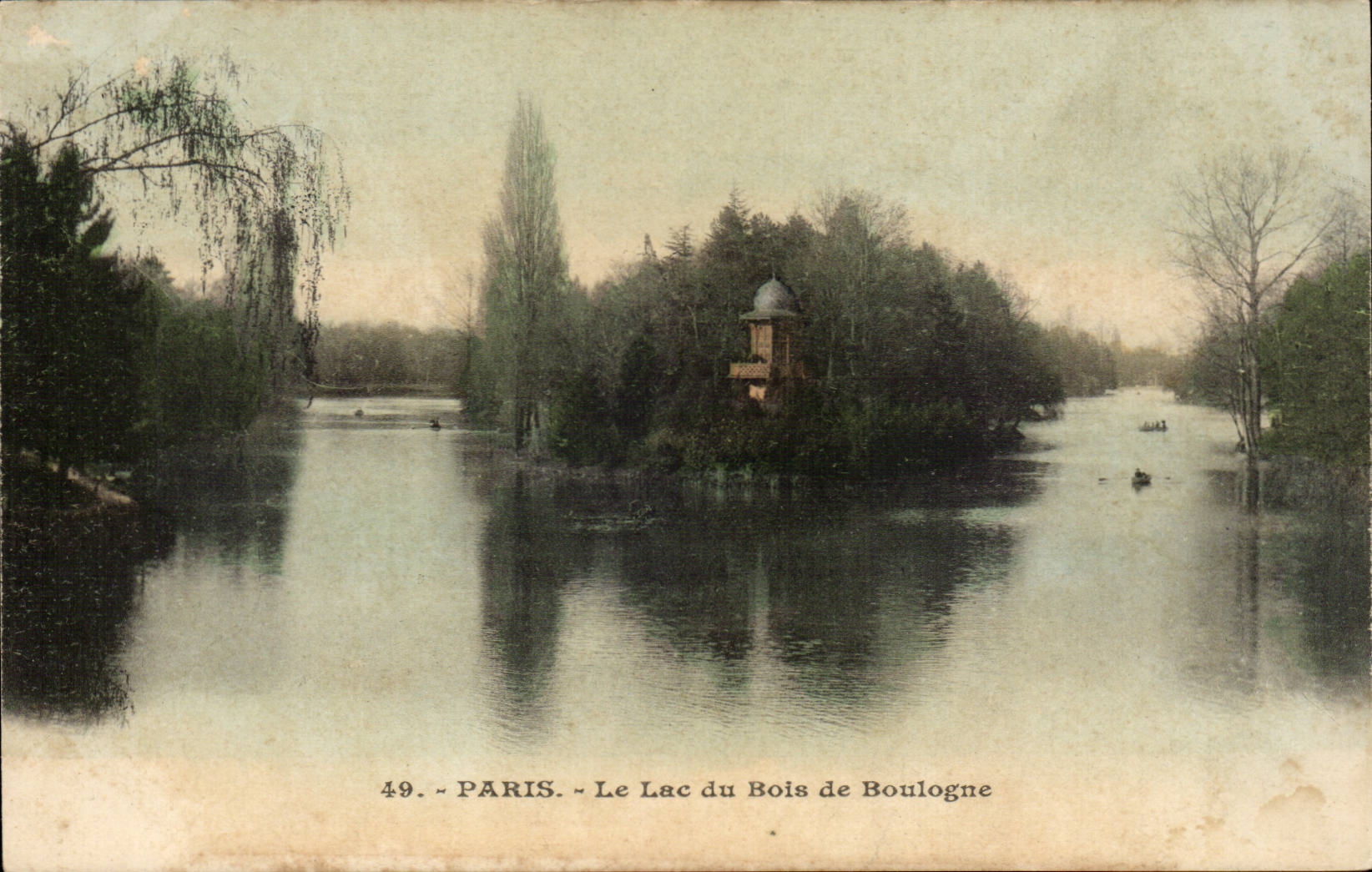 Paris CPA Bois de Boulogne Le lac