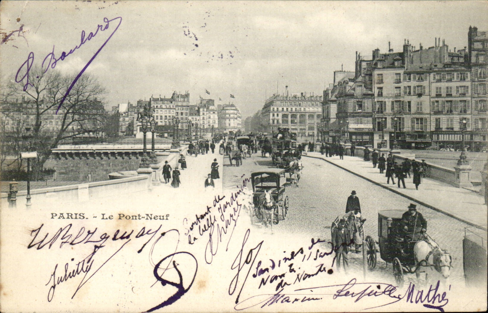 Paris CPA Le pont neuf