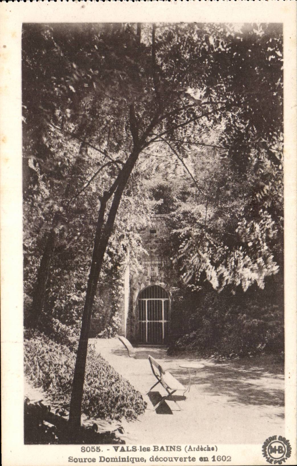 Valleys les Bains CPA Dominique Source discovered in 1602