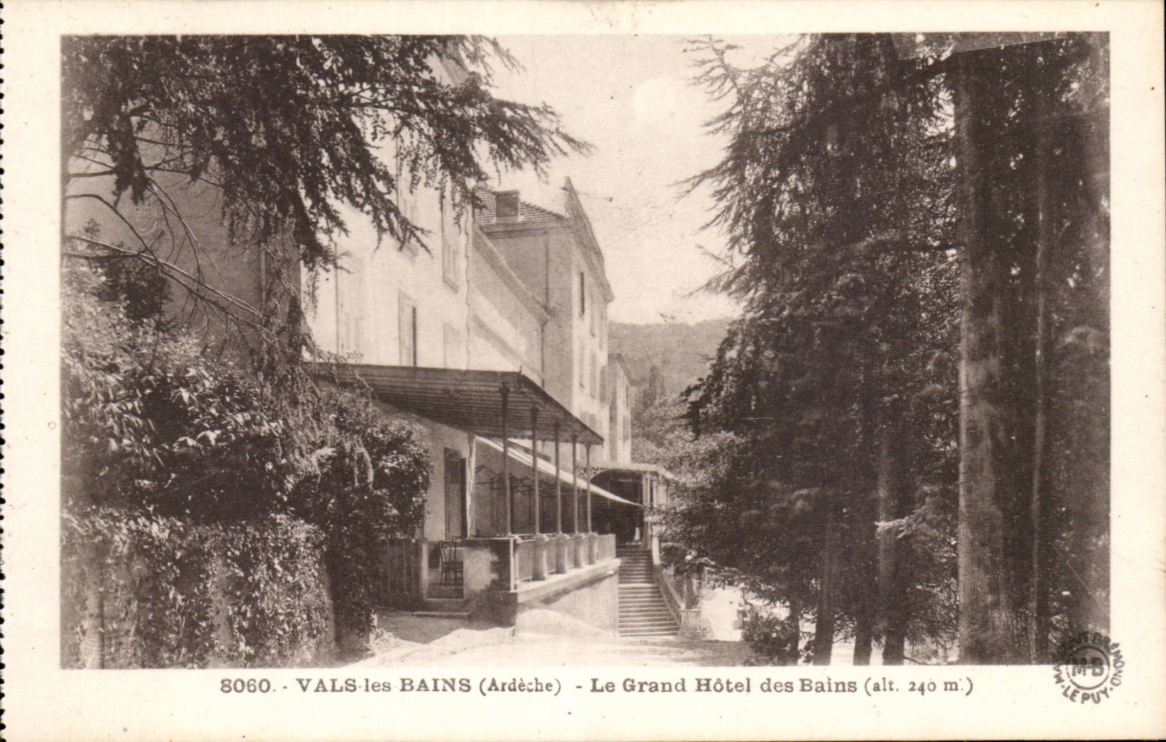 CPA Valleys les Bains the large hotel of the baths