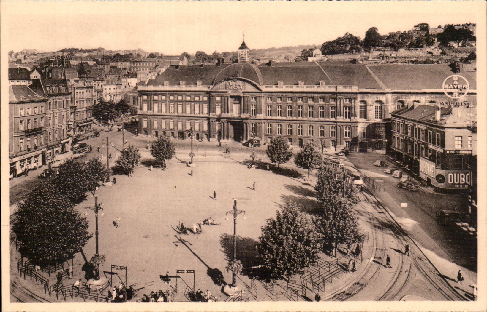 Belgie Belgium Liege CPA Places St lambert the palate of the princes bishops