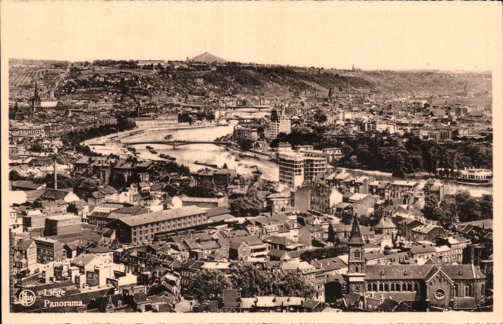 Belgie Belgium Liege CPA Panorama