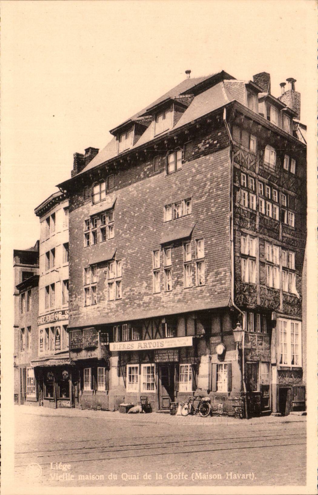 Belgie Belgium Liege CPA Old house of the quay of Goffe (Havart house)