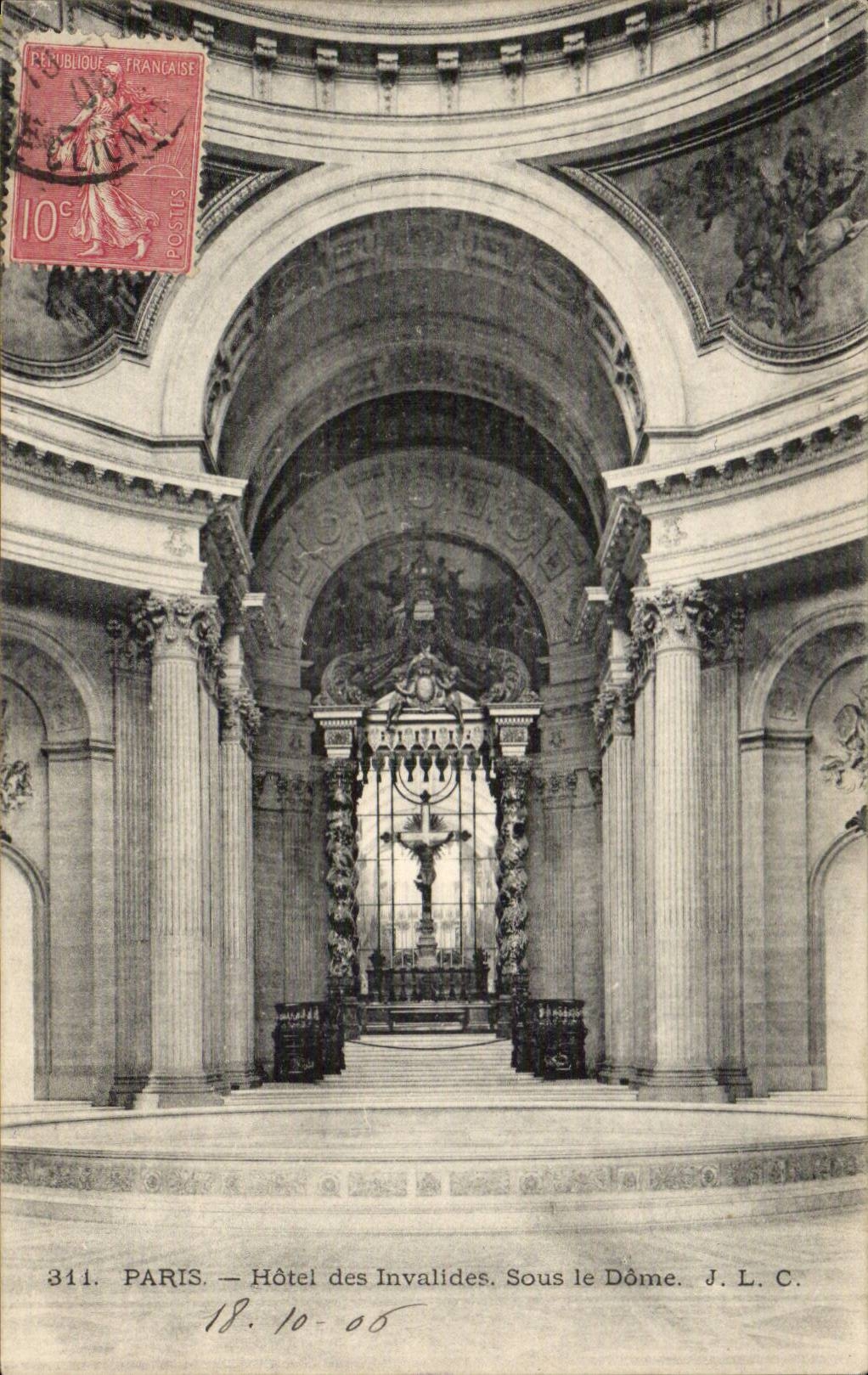 Paris CPA Hotel of Invalides Under the dome