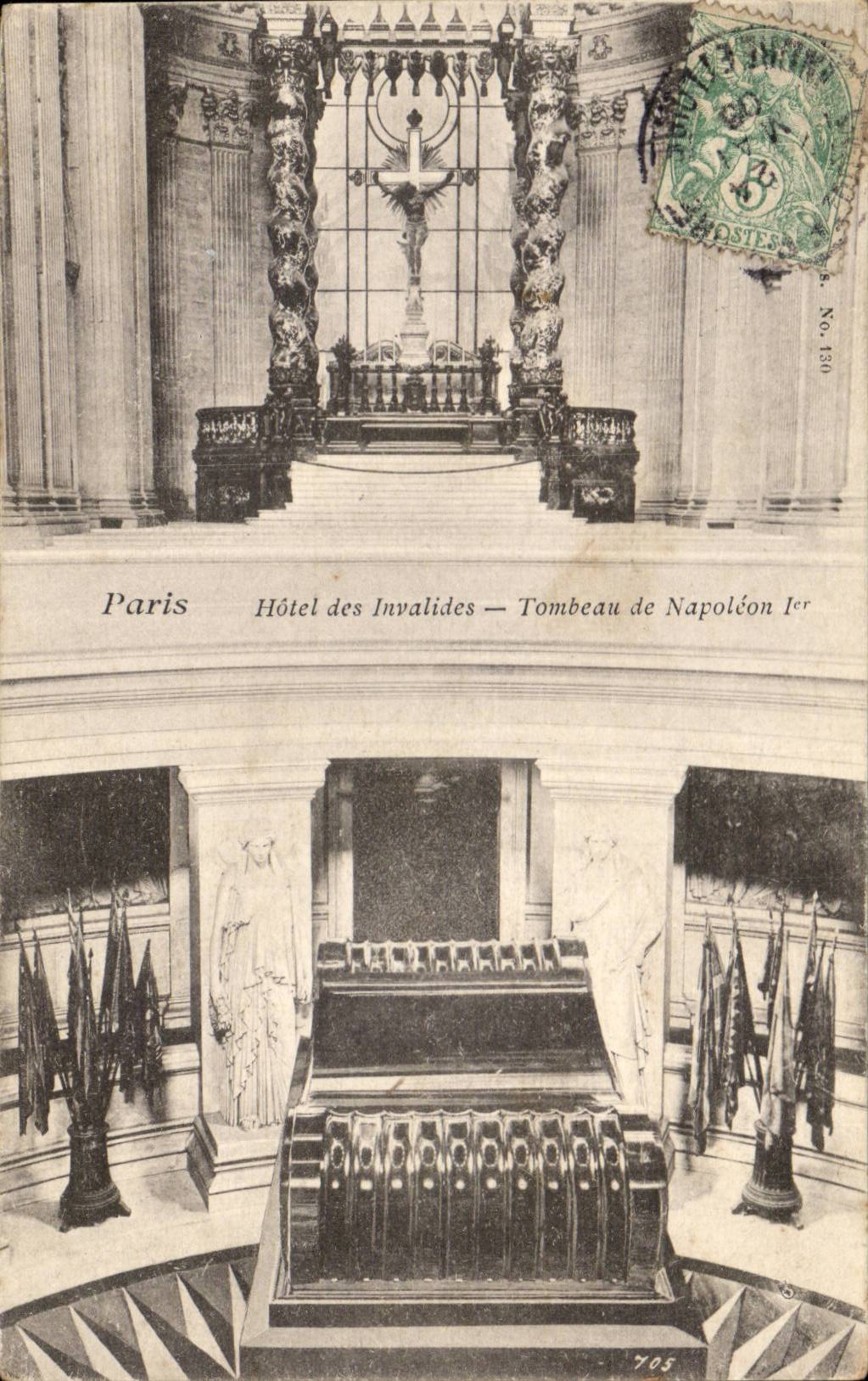 Paris CPA Hotel of Invalides the Tomb of Napoleon 1st