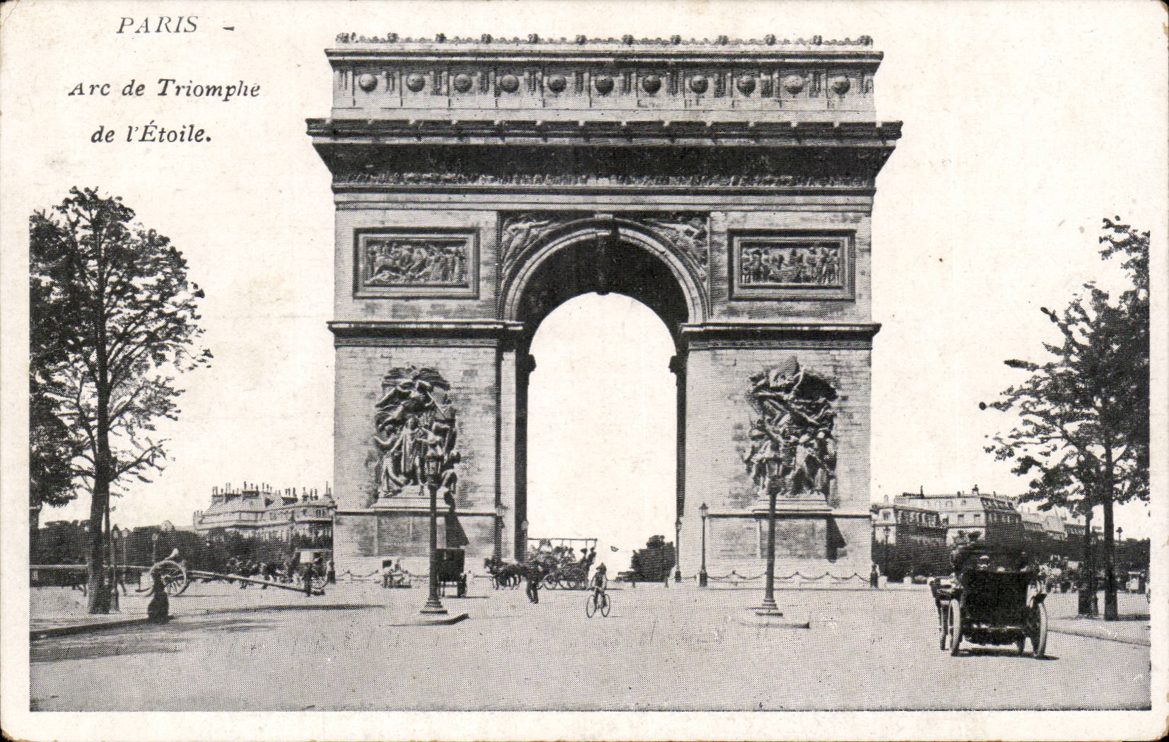 Paris CPA Arc de Triomphe of Etoile